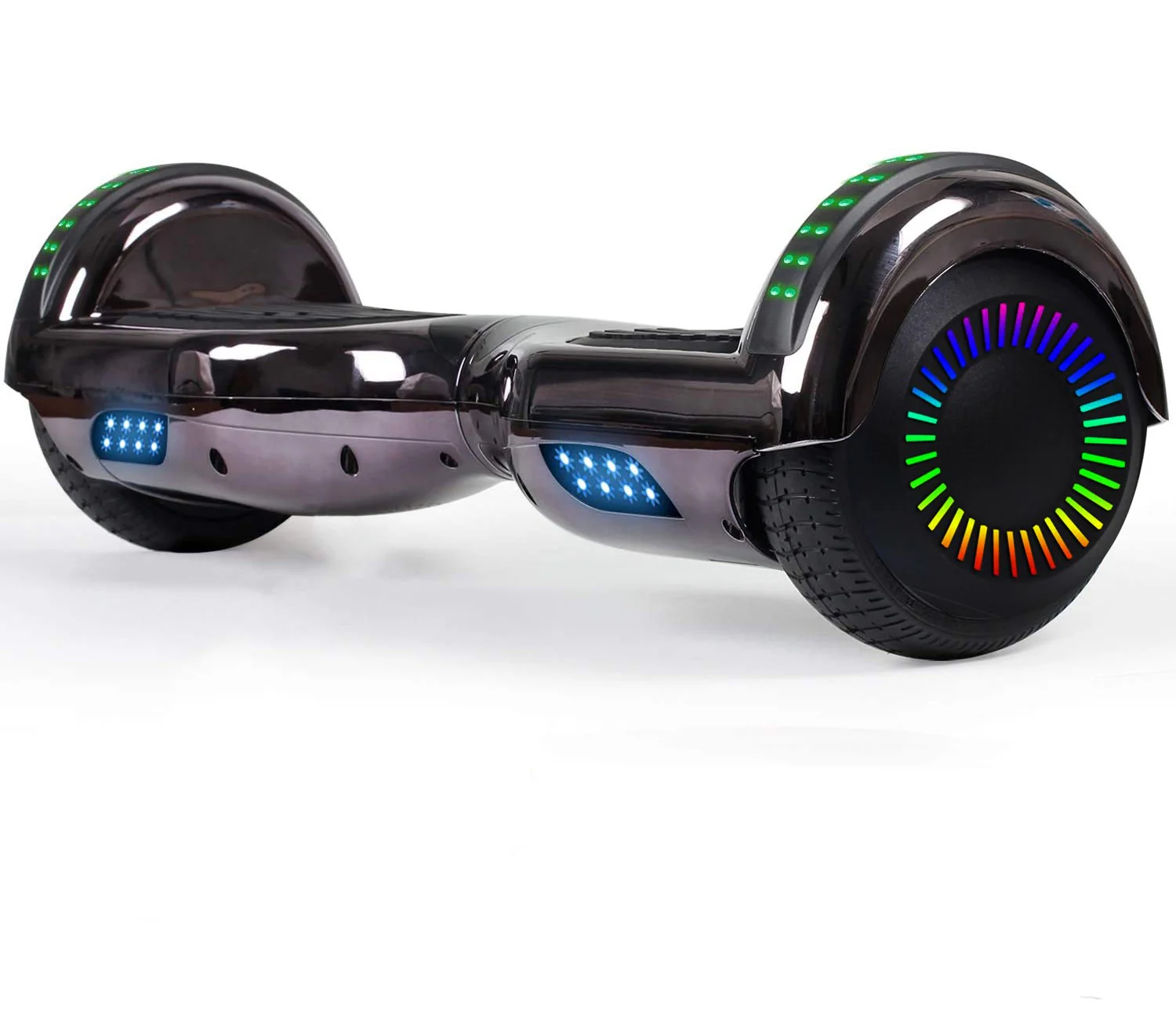 GlareWheel M3 Hoverboard LED Light Bluetooth Chrome Black