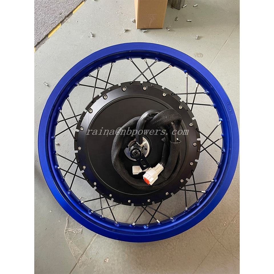 High-Powered 8000W Ebike Conversion Kit - Fast Speed Brushless Motorcycle Hub Motor with Waterproof Design for 17-21 Inch Wheels
