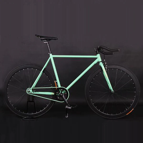 Fixed Gear Bike Fixie Bike 52cm Frame DIY Muscular Frame Cycling Road Aluminum Alloy Fixie Bicycle