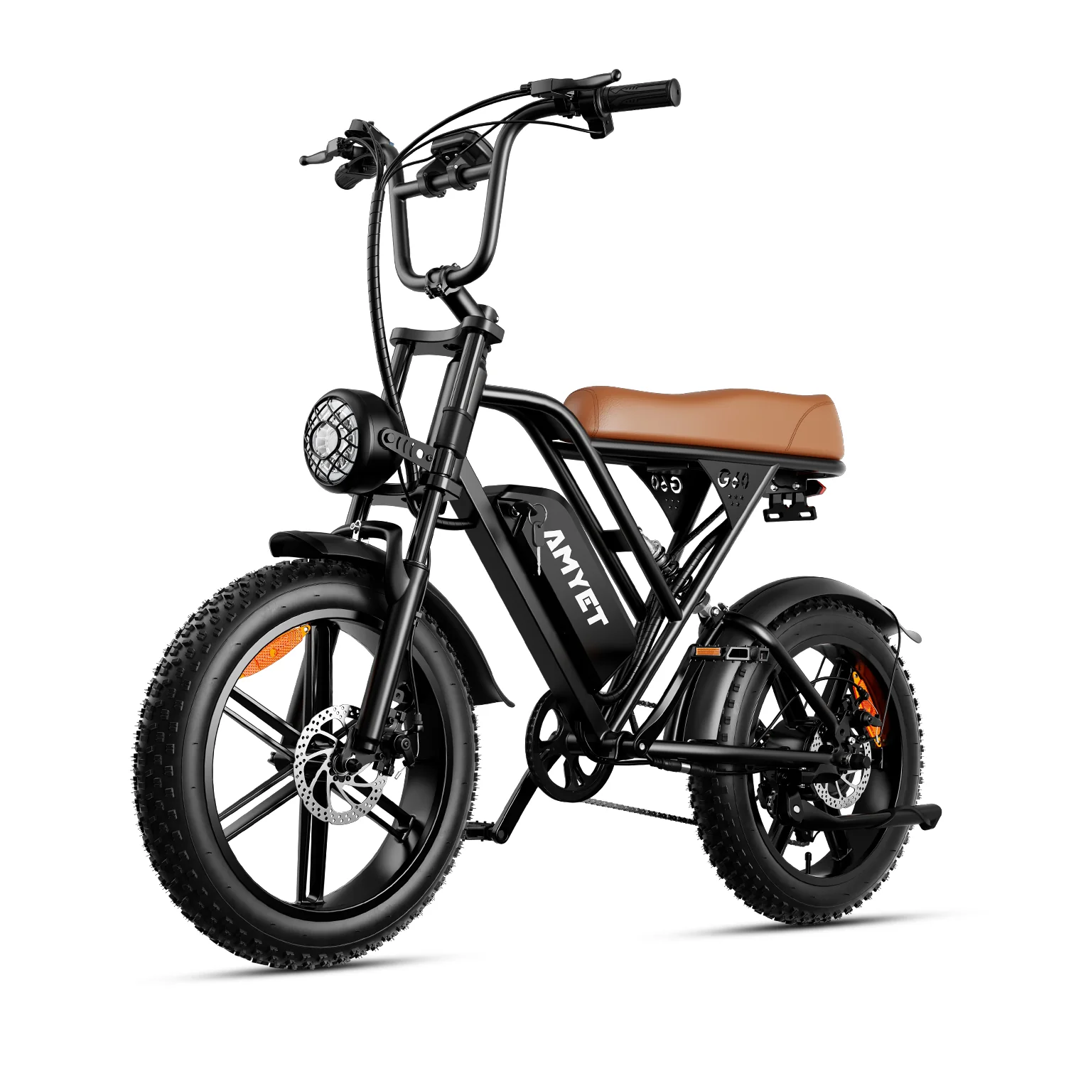 AMYET V9-G60 1000W 20Ah Electric Bike - Brown