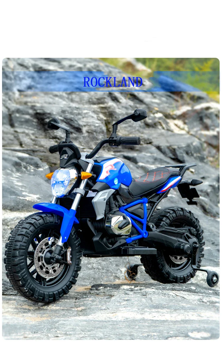 Children's electric motorcycle toy car, boys and girls, baby, rechargeable off-road vehicle, 3-13 years old, super large