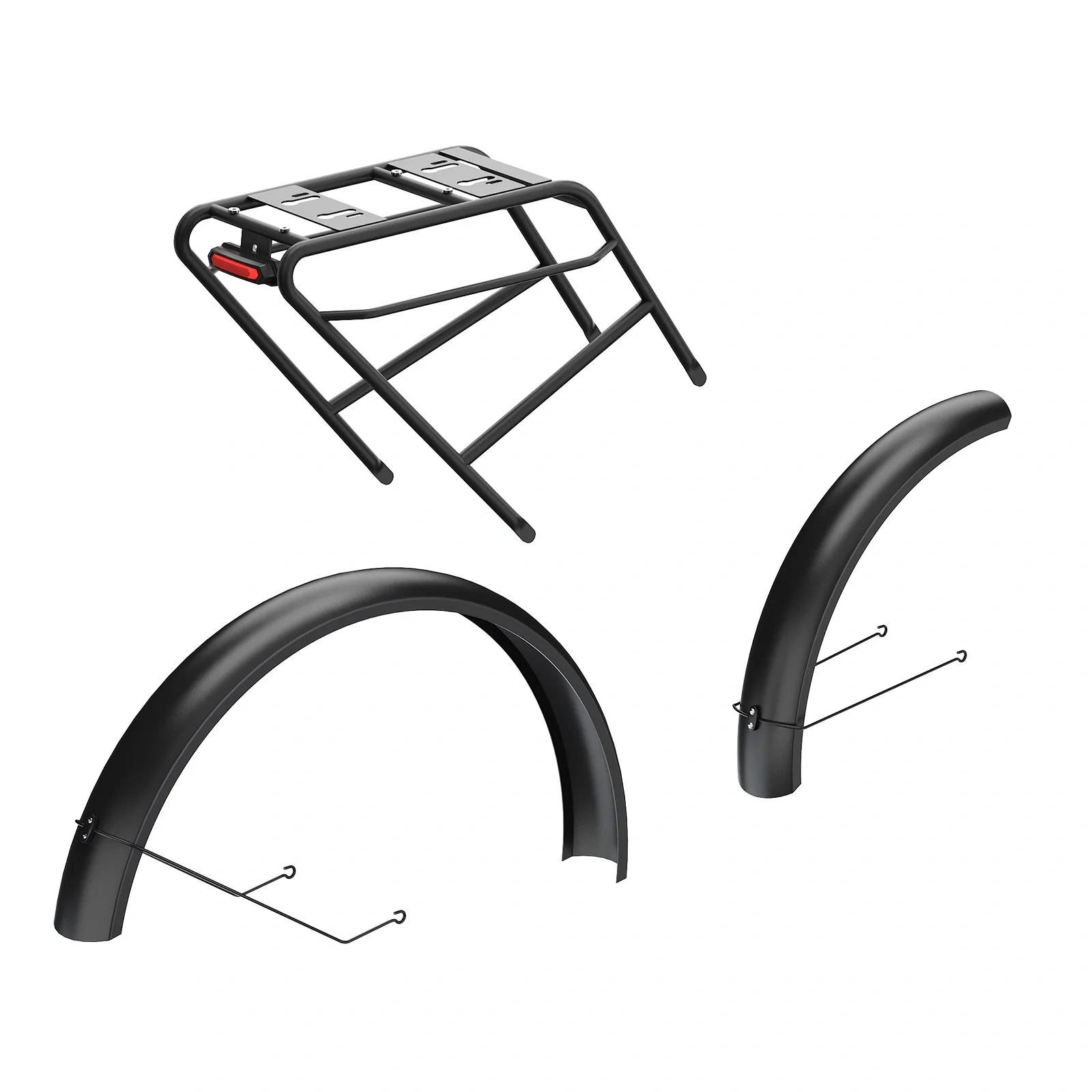 TESWAY Rear Rack & Fenders