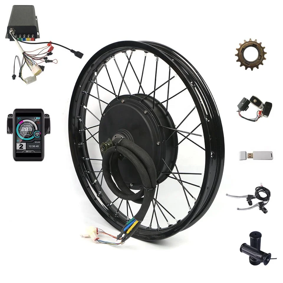 High-Speed QS205 5KW Electric Bike Conversion Kit - Powerful Rear Hub Motor and Sabvoton Controller for Fast Ebike Transformation