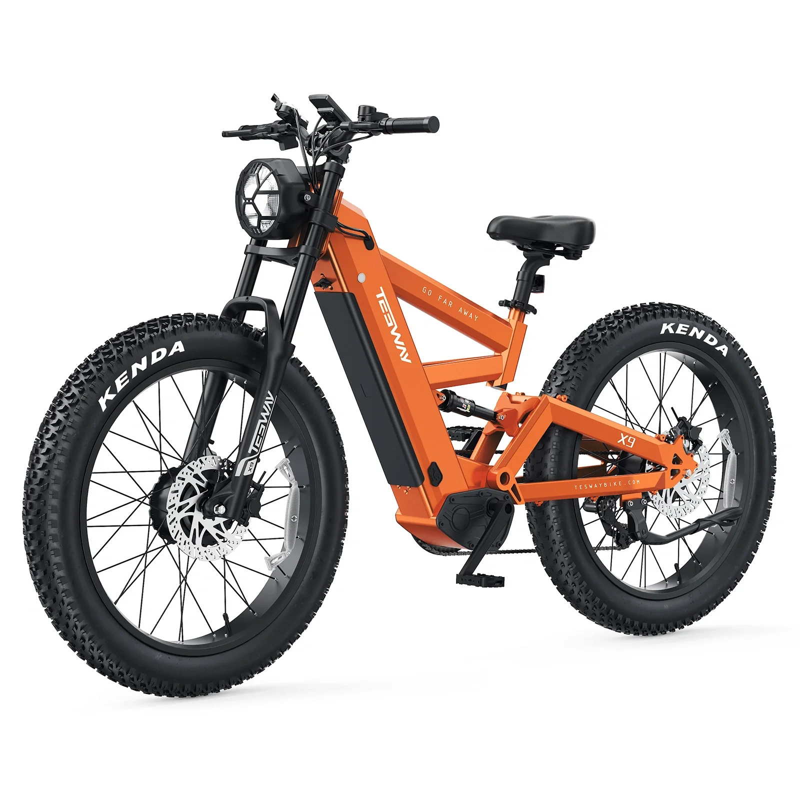 TESWAY X9 AWD - 4000W Dual Motors Electric Mountain Bike
