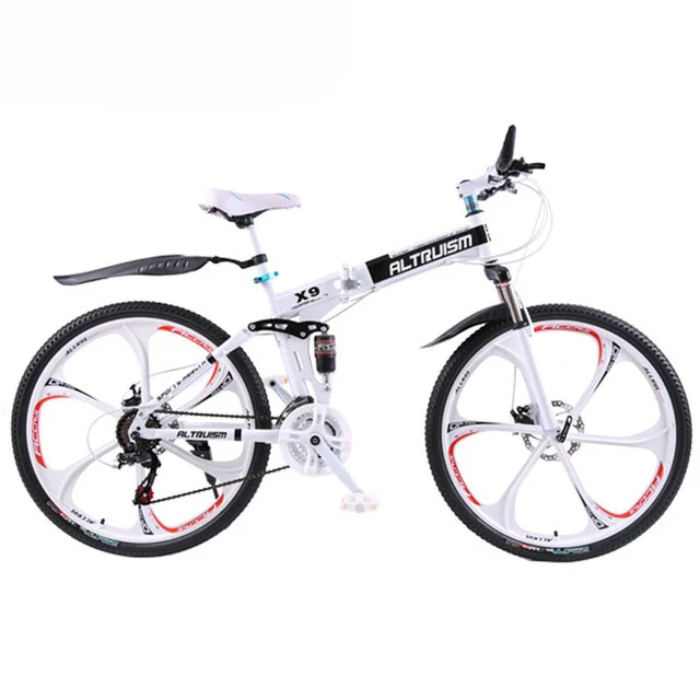Hot Sale Altruism Mountain Bikes 26-Inch Steel 21-Speed Bicycles X9 Dual Disc Brakes Variable Speed Road Bike Racing Bicycle