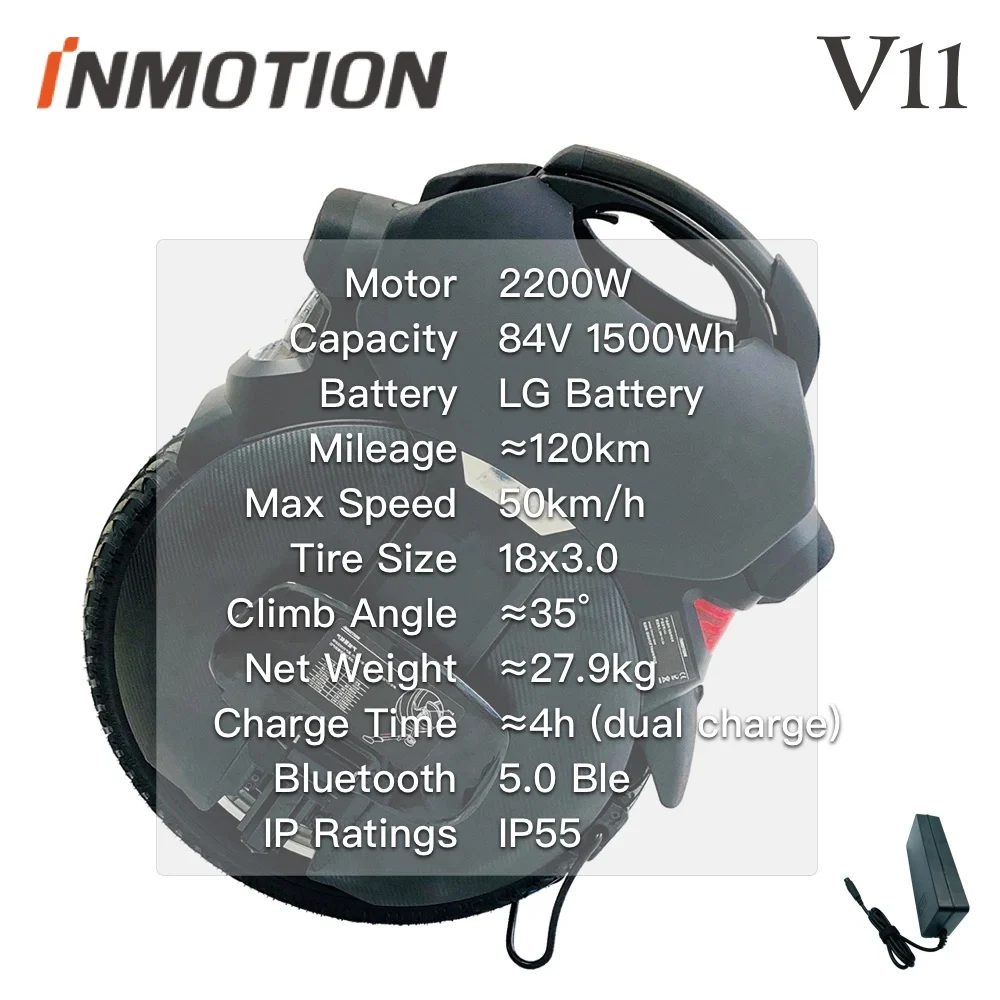 INMOTION V11 Unicycle New  Monowheel Electric Unicycle One wheel air suspension stand 2020 in stock