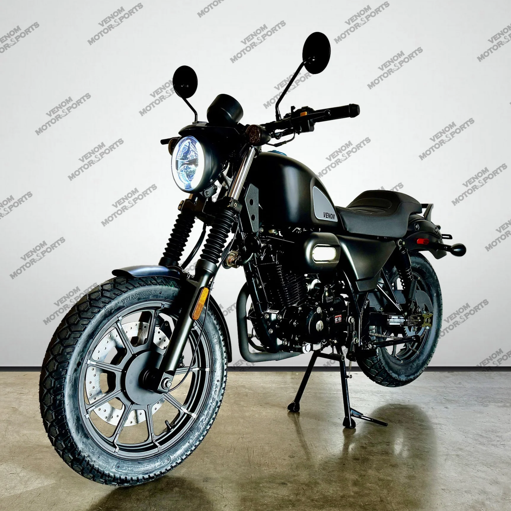 Venom Ghost | 250cc Chopper | 5 Speed | Matte Black