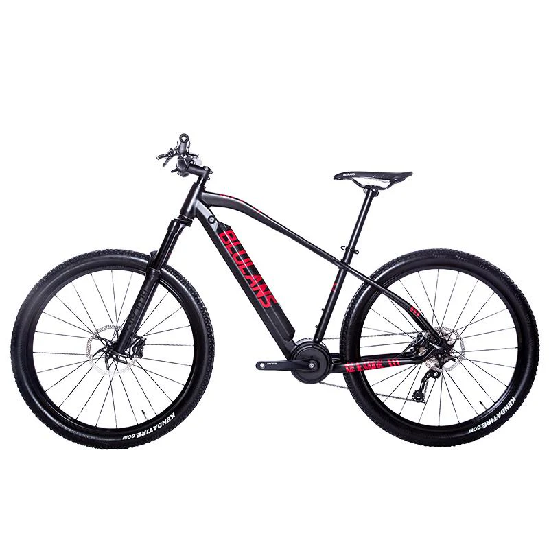 27.5inch ebike Mid-motor long-range travel electric mountain bicycle oil brake air pressure shock-absorbing EMTB