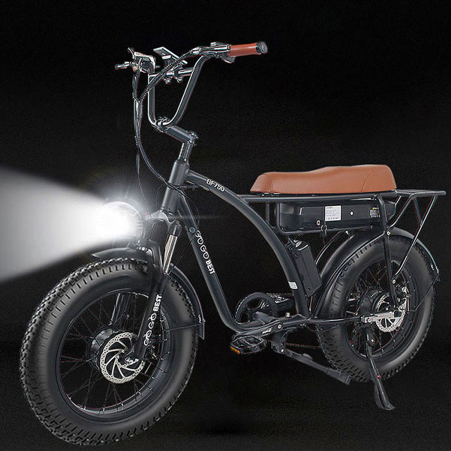 GOGOBEST GF750 Electric Bicycle 2000W Dual Motor 20-Inch Fat Tire Ebike with 48V 17.5Ah Battery for Powerful and Exhilarating Rides Classic Vintage Electric Mountain Bike