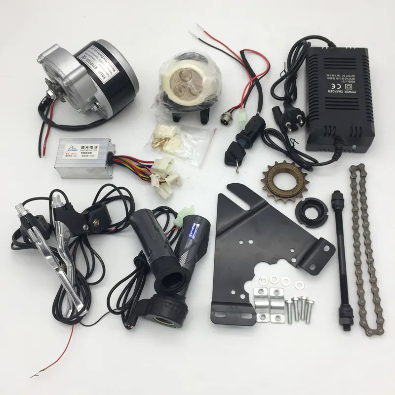DC Brush Motor Kit DIY Wheel Electric Motors For Ebike Electric Bicycle Conversion Kit Bike Motor Sets MY1016Z 24V 36V 350W 250W