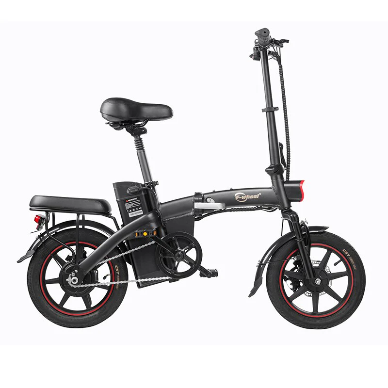 Compact Electric Bike - 14 Inch Foldable E-Bike with Powerful Motor and Long-Lasting Battery for Urban Commutes and Adventures
