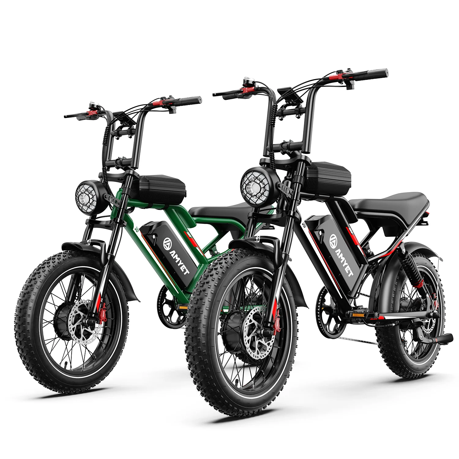 AMYET S8 eBike Peak 3000W Dual Motor Electric Bike - Combo