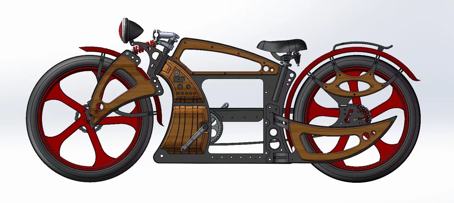 26 inch Electric Bicycle Vintage Style Power Electric Bicycle 48V/750W /15AH