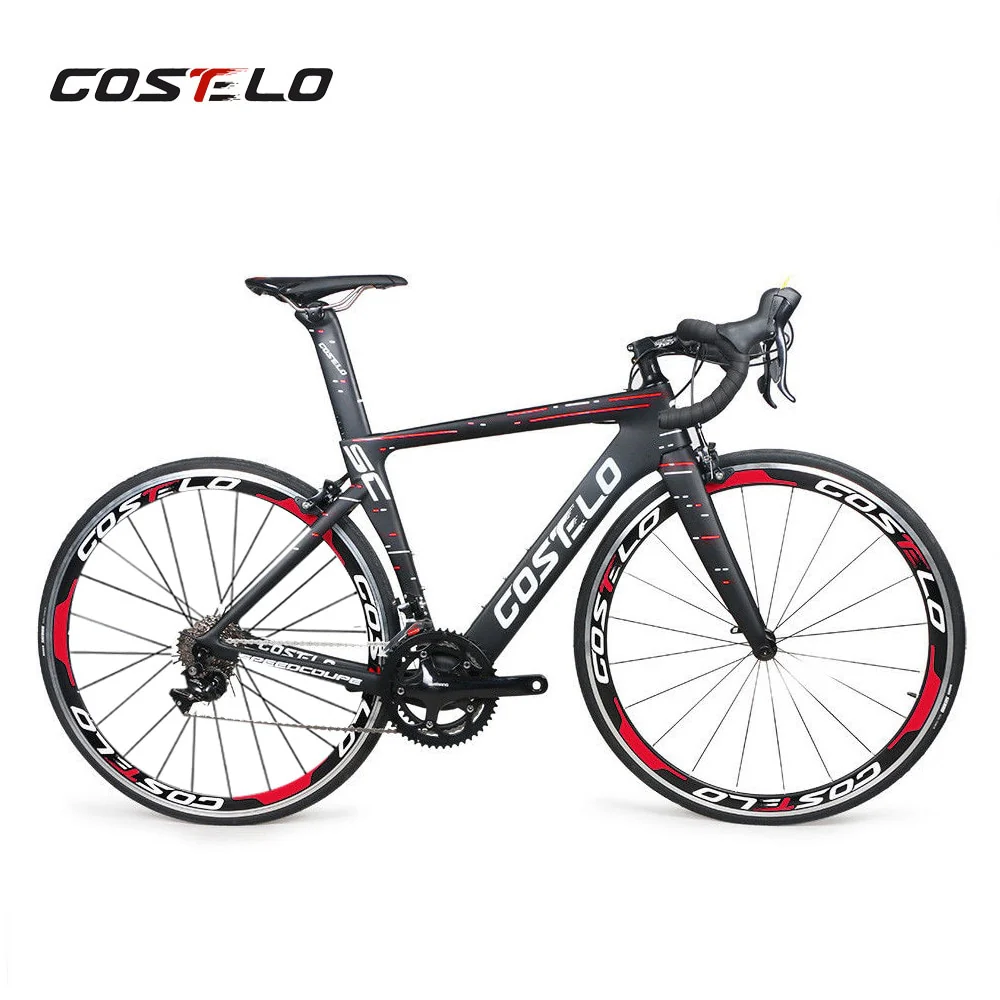 2019 Costelo Speedcoupe full carbon fiber road bike frame complete bicycle with 40mm wheels group cheap bike free shipping