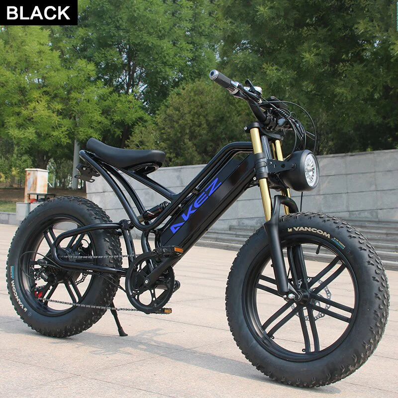 20in Traveling electric assisted bicycle 48v750w motor 17.5AH lithium battery Double shock Beach snow fat electric bicycle