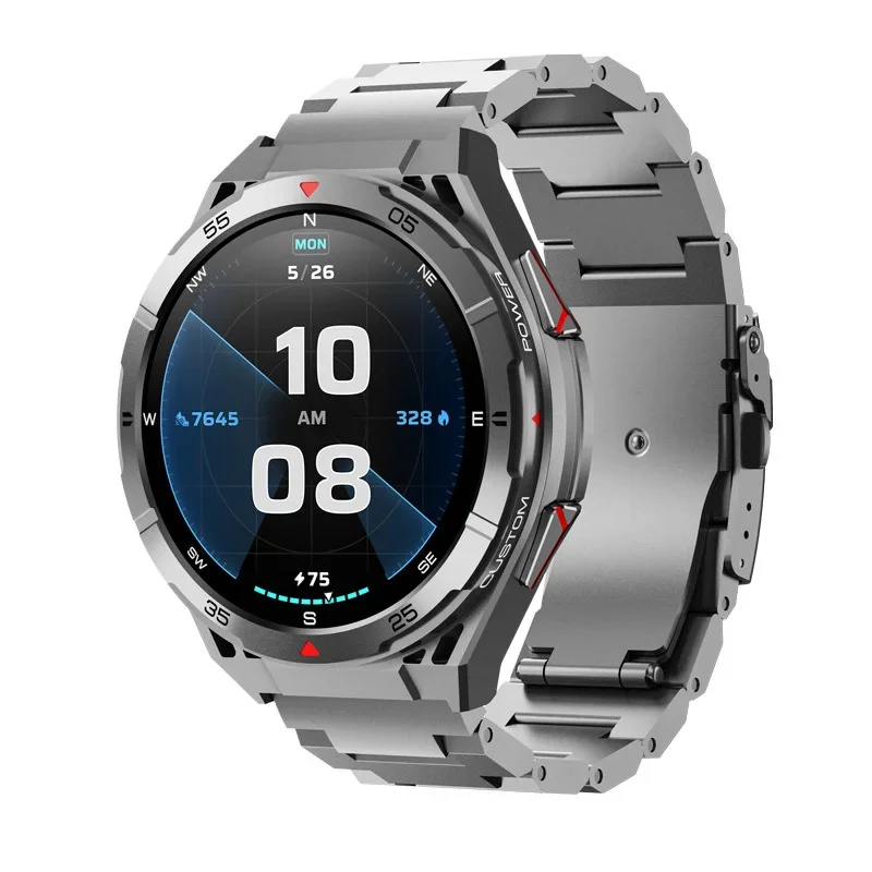 Gaines X2B Smart Watch GPS Positioning Men Outdoor Sport Bluetooth Calling AI Voice Health Monitoring Fitness Tracker Smartwatch