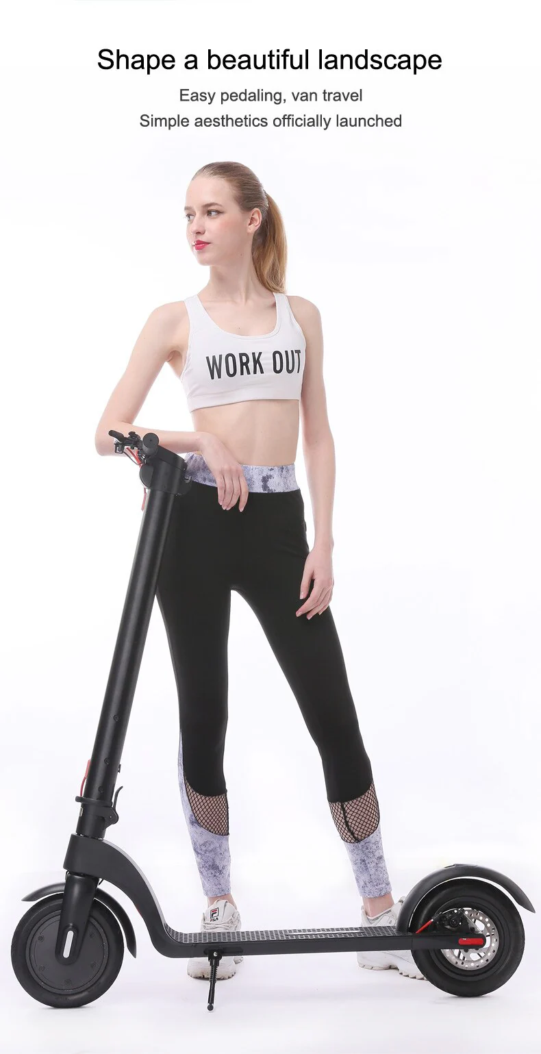 HX X7 Electric Scooter 350W 36V 5Ah 8.5inch 32km/h IP54 Skateboard Foldable 8.5inch electric skateboard Battery Detachable Scooter Aluminum-magnesium alloy