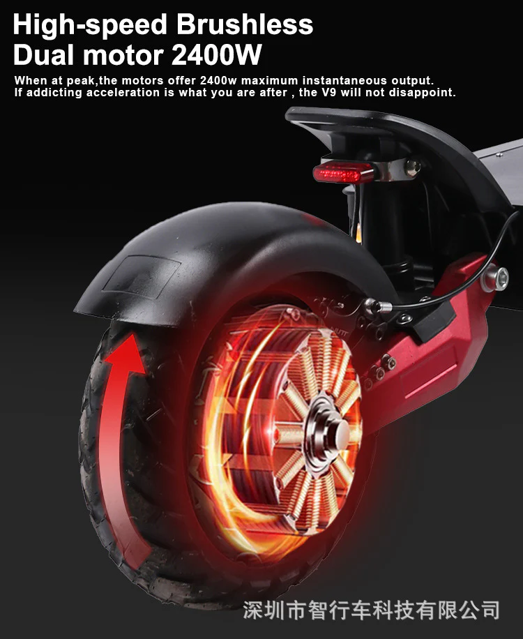high-power electric dual drive scooter high-power folding electric scooter off-road electric scooter