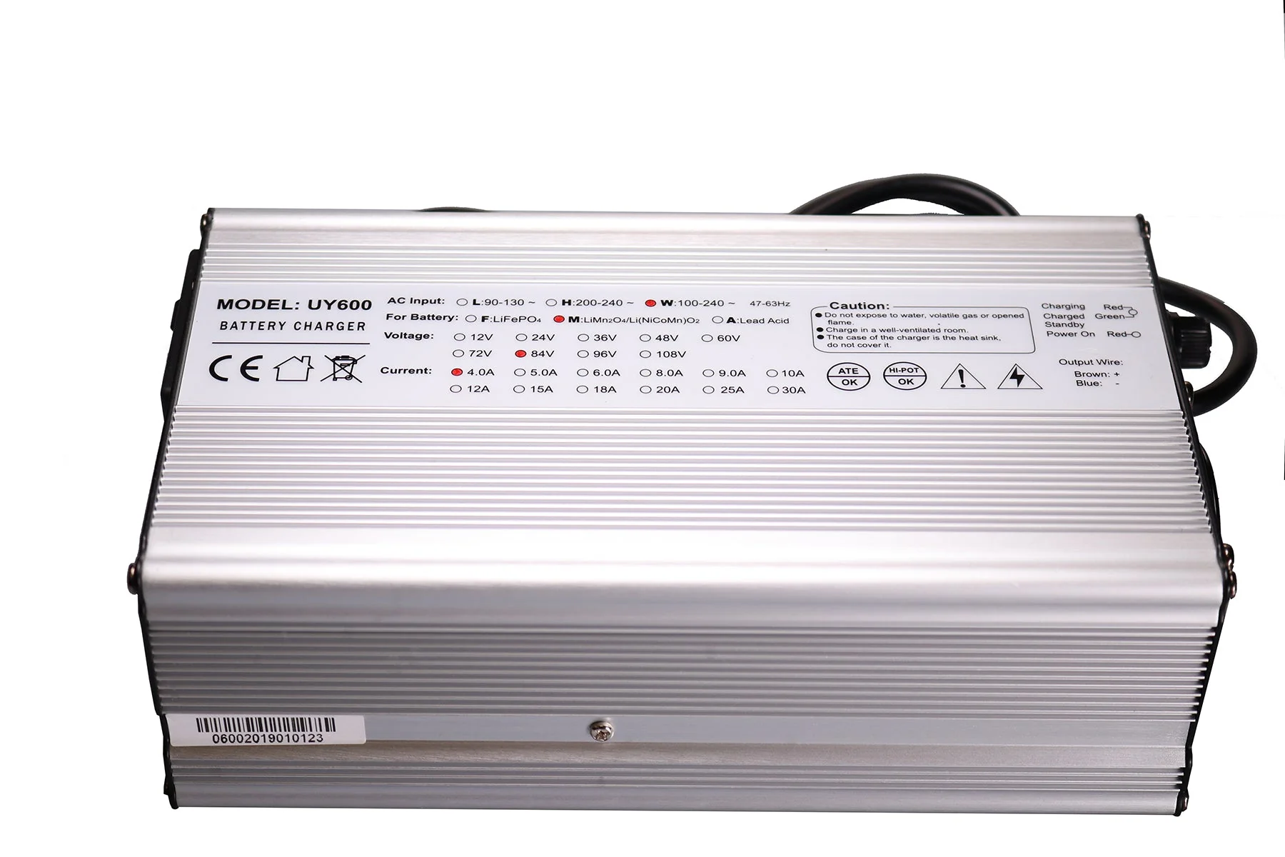 84v 23S Intelligent Lithium Smart Charger (96.6V Output)