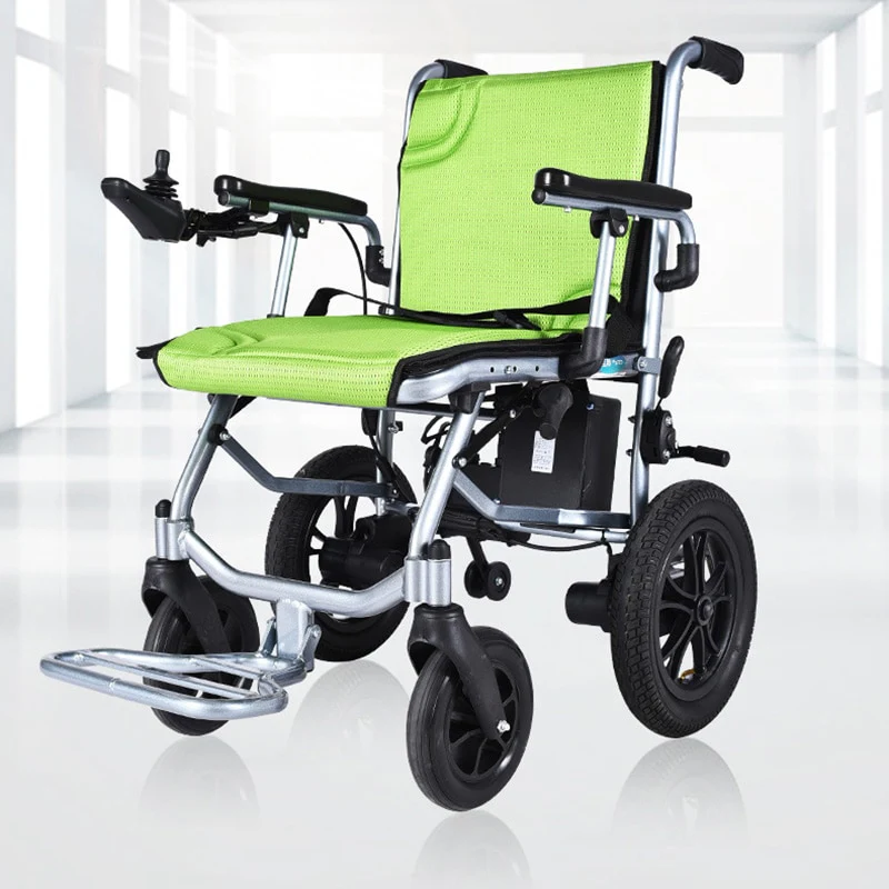 Electric Wheelchair Folded Light Wheel Chair Electric Fashionable Power Wheel Chair For Disabled Old People Walk Chair