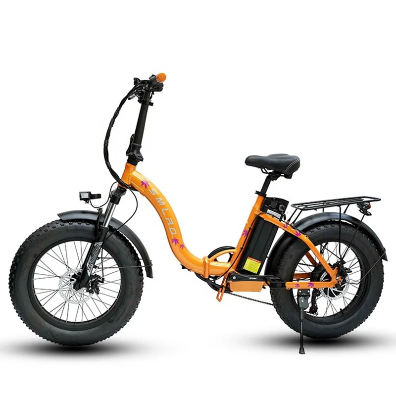 20 Inch Folding Mountain Ebike: Smlro E-Bike  E7 Electric Bicycle with Fat Tyre and Multi-color Disc Brake for Men and Women