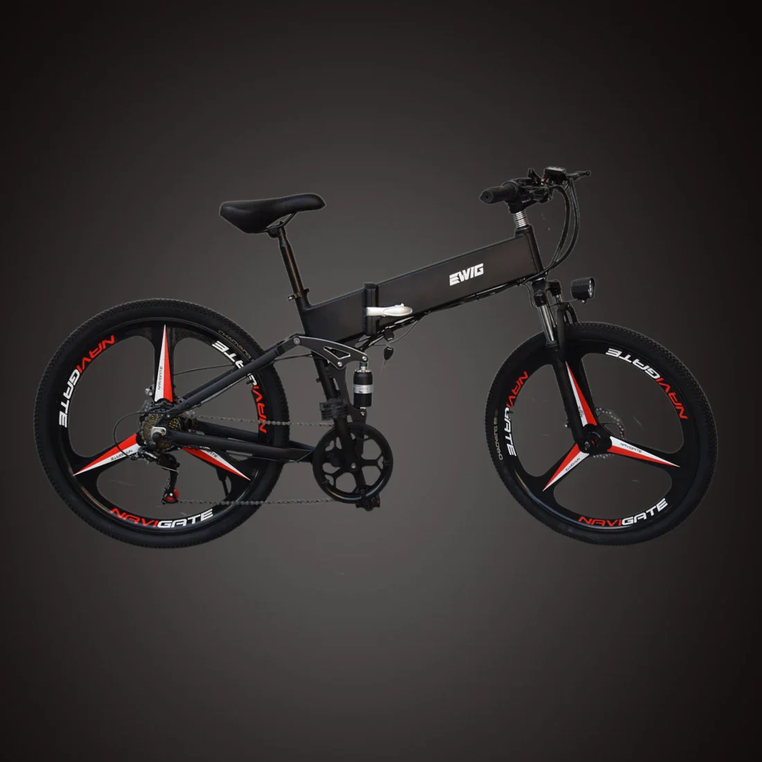 EWIG  Electric Folding E Bike 26 Inch SHIMANO Foldable Electrical City Bicycle MTB E-bike Bicicleta Adult