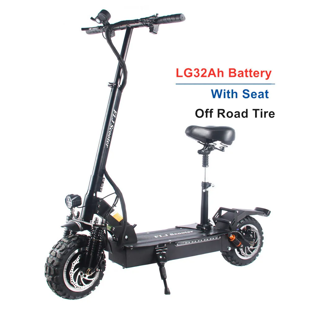 FLJ T113 Upgrade 60V/3200W Electric Scooter with dual Motor Kick Scooter electrique Elektroroller adults scooter electrico