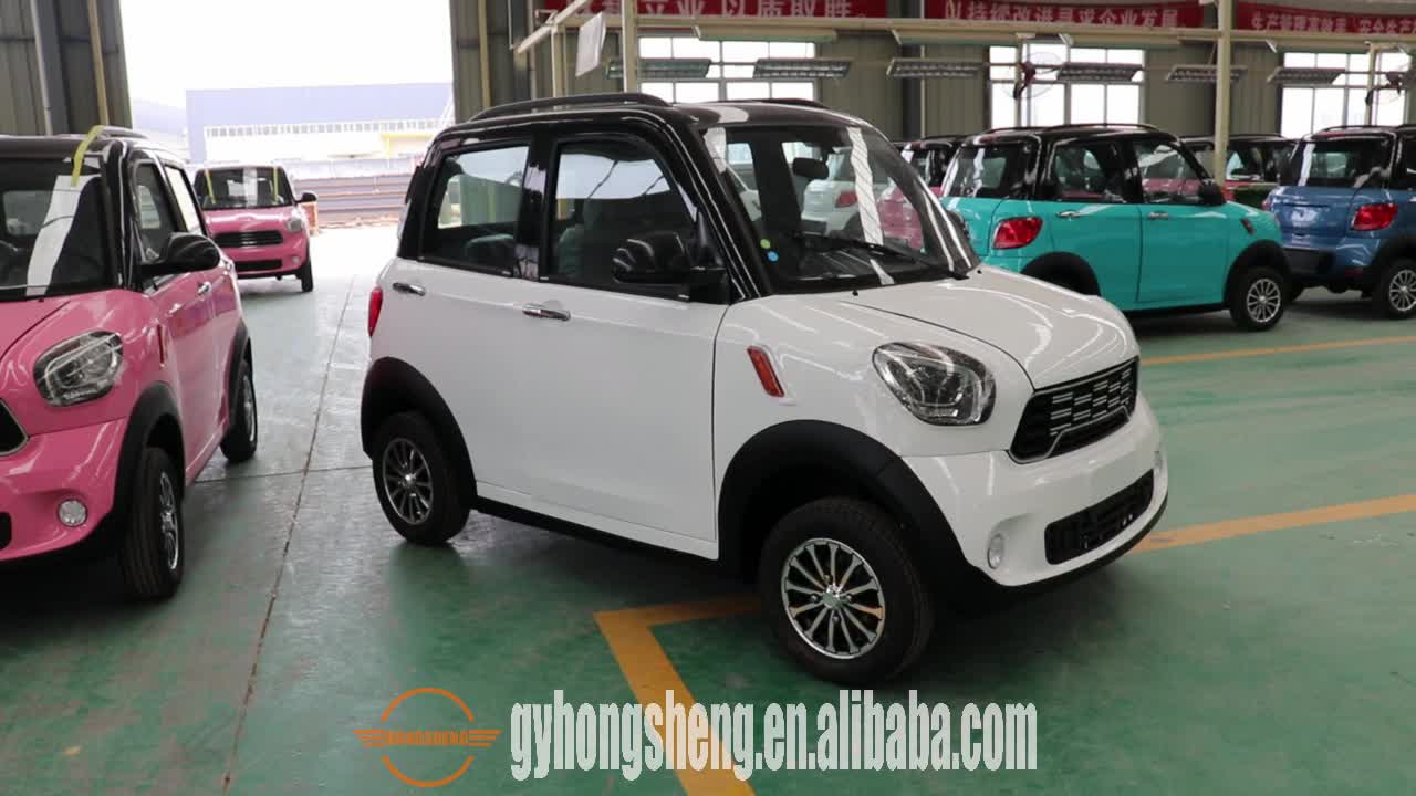 green power four seats electric car with air conditioner  60v electric car for family use