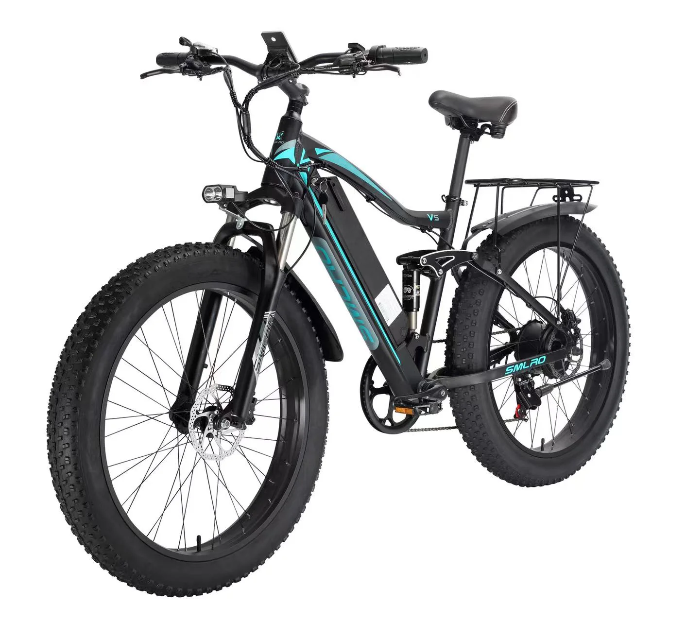 Duty Free SMLRO V5 EU US Electric Bicycle 26 Inch 7 Speed 48V 500W 1000W 13Ah Snow Mountain Bike LCD Display