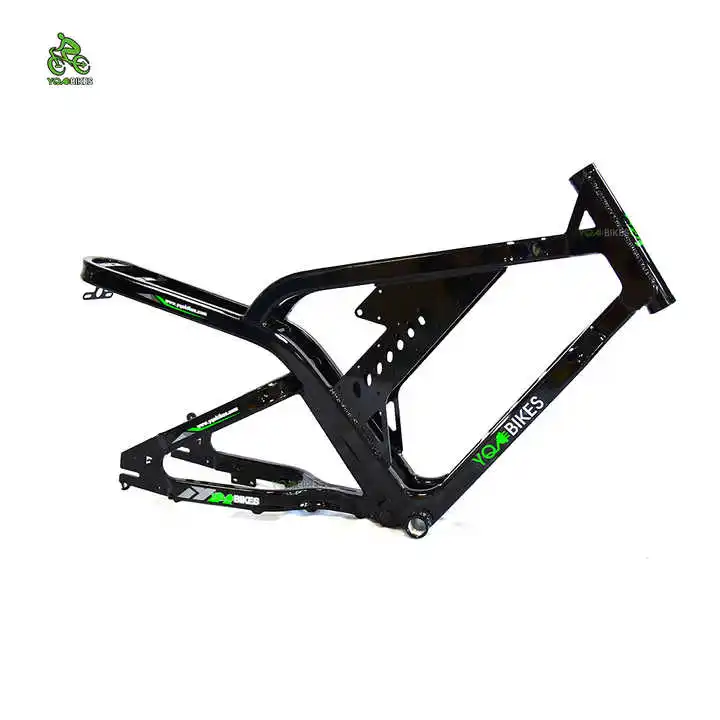 DIY ebike Frame 20*4.0 Fat ebike kit frame full suspension All terrain electric bicycle downhill Race city ebike frame frameset
