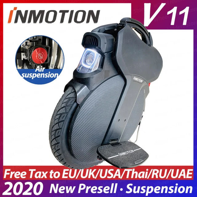 INMOTION V11 unicycle New booking presell monowheel electric unicycle one wheel air suspension stand 2020