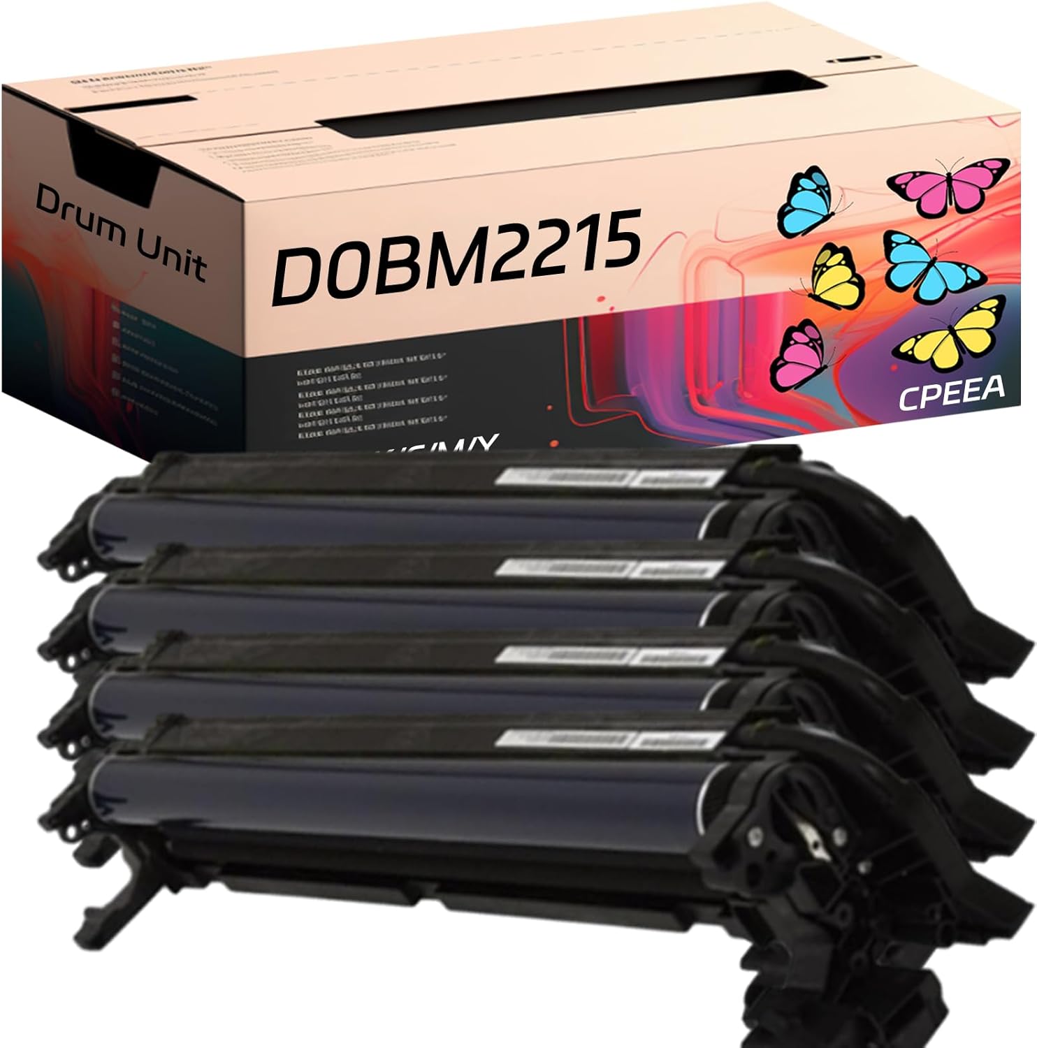 Compatible for Ricoh D0BM2215 D0BM2216 Drum Unit Work for Ricoh IM C3500 C4500 C6000 C3000 Printers, with Chip, High Yield 46000 Pages, Clear Printing (4-Pack BK/C/M/Y)