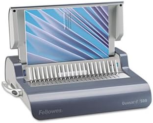 Fellowes QuasarTM Comb Binding System MACHINE,QUASAR T500E,GY (Pack of2)