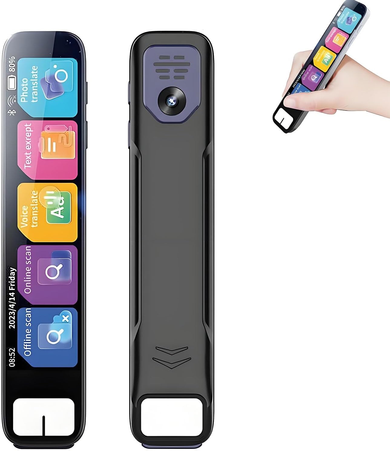 Scan Sense Pen, Smart Pen, Instant AI Answers for Math, History & More Offline Translation, Camera, Bluetooth, Music & File Storage