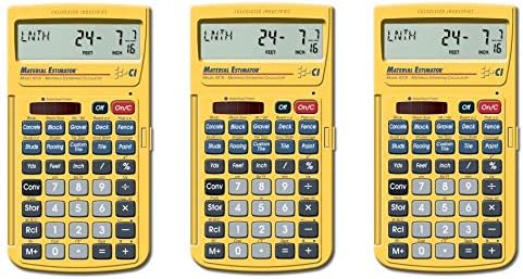 CALCULATED INDUSTRIES 4019 Material Estimator Calculator (Fоur Расk)
