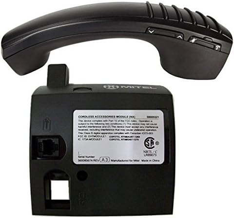 Mitel Cordless Handset and DECT Module Bundle, #50005711 | Mitel 5330e, 5340e and 5360e phones | Includes all accessories (Renewed)
