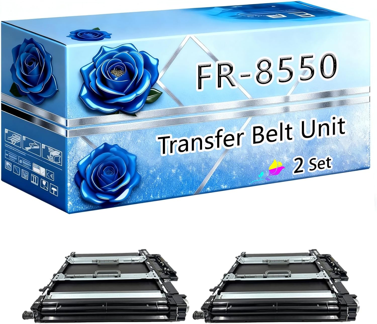 BIVOL Compatible Transfer Belt Unit Replacement for Kyocera FR-8550 High Yield 75000 Pages TASKalfa 2553ci 3253ci 3552ci 4002i 4003i 4052ci Printers (2 Set)