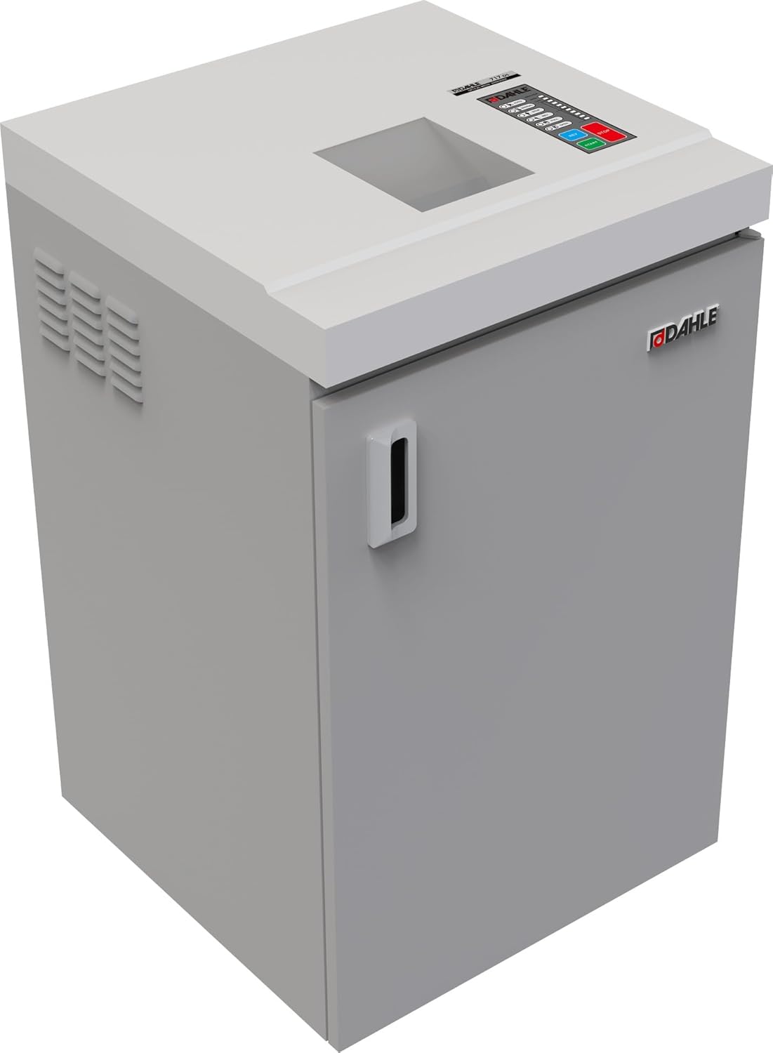 Dahle PowerTEC 717 OS Optical Media Shredder, O-5 Micro Cut, NSA/CSS 04-02 For Top-Secret Shredding, Jam Protection, Steel Gear-Driven 2 HP Motor