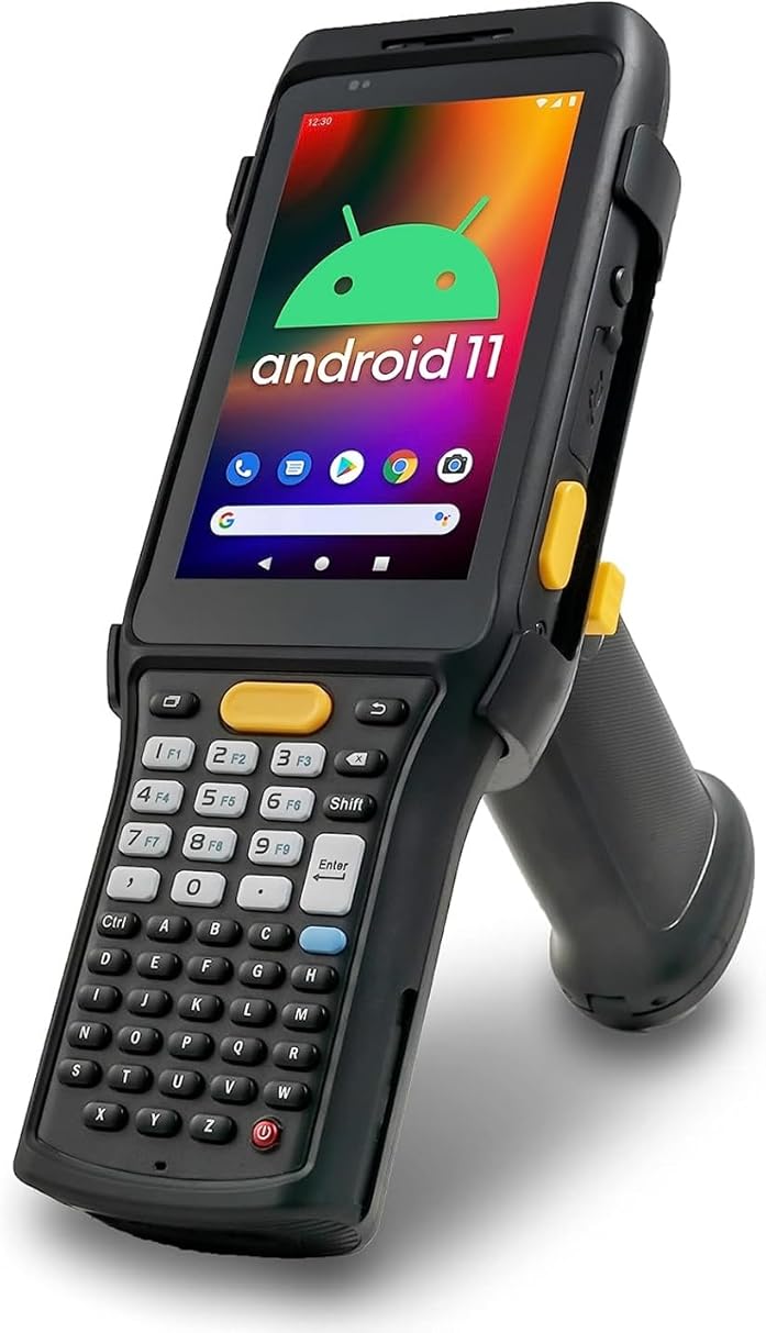 Chainway C61 Wireless Android Barcode Scanner Handheld with Pistol Grip, Zebra 2D/1D/QR Code Reader, Android 11 with Play Store, Vivid Screen, WiFi, Warehouse Inventory Scanning (Build Your Own)