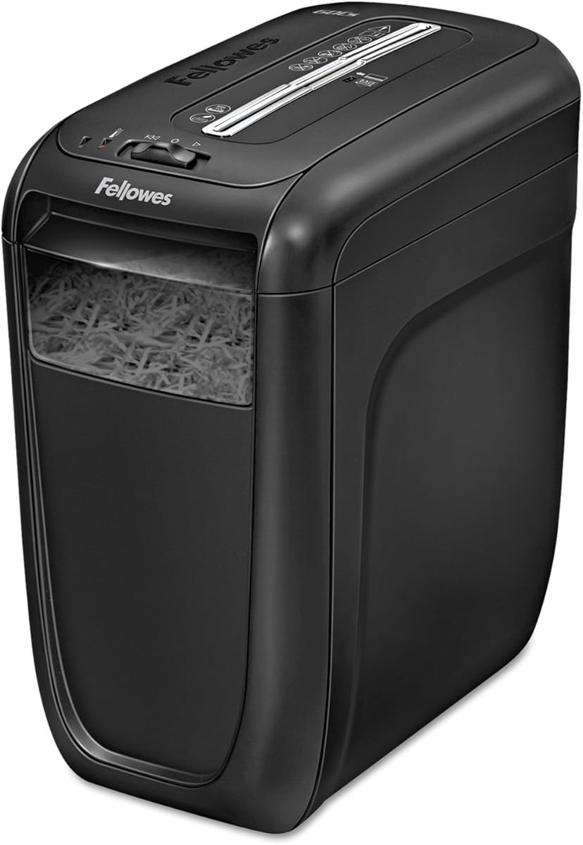 Fellowes 4606001 Cross-Cut Shredder, 10Sht Cap, 9-1/4-Inch x14-5/8-Inch x16-Inch, Black