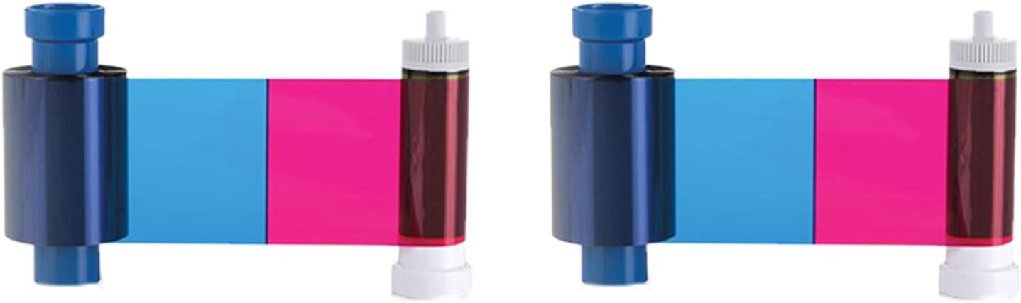 2 X MA300YMCKO - 300 Print Color Ribbon For Enduro, Rio Pro & Pronto ID Card Printers