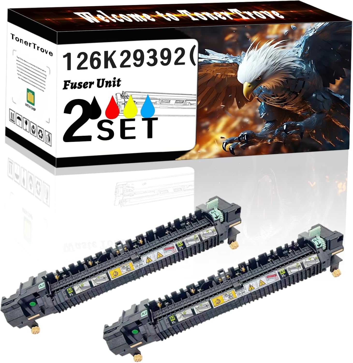 AGNNQ 126K29392(110V) Fuser Unit Compatible for Xerox WorkCentre 5325 WorkCentre 5330 WorkCentre 5335 Printers, Office Printing is Easy Clear Smooth (2 Set)