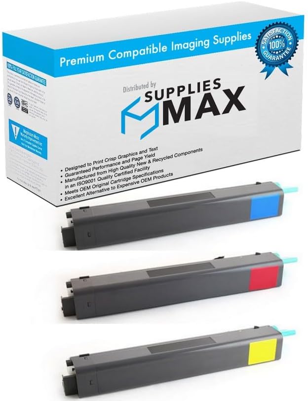 SuppliesMAX Compatible Replacement for Lexmark C925DE/C925DTE High Yield Toner Cartridge Combo Pack (C/M/Y) (C925H4HCMY)
