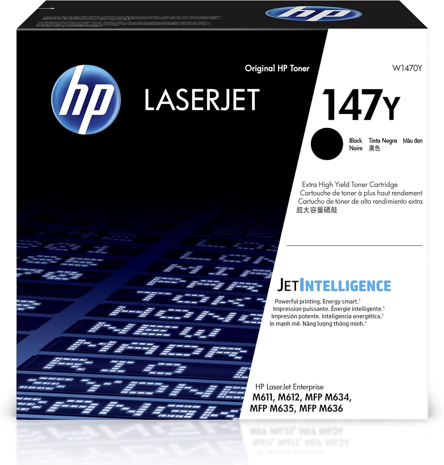 HP 147Y Black Extra High-Yield Toner Cartridge | Works with LaserJet Enterprise M611, M612, MFP M634, M635, M636 | W1470Y
