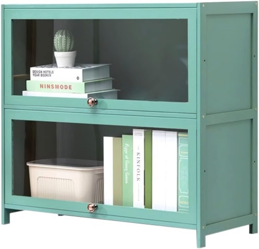 HIHELO Book Case Desktop Small Bookshelf 2-Layer Shelf Floor-to-Ceiling Bookcase Bedroom Living Room Simple Storage Rack Display Storage Unit Bookshelves