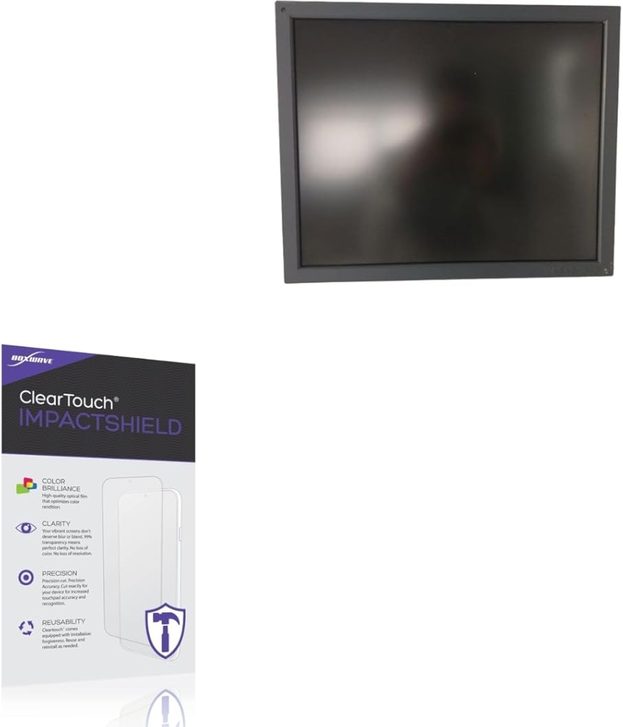 BoxWave Screen Protector Compatible with EIZO DSB 1908-DC (19 in) - ClearTouch ImpactShield (2-Pack), Impenetrable Screen Protector Flexible Film
