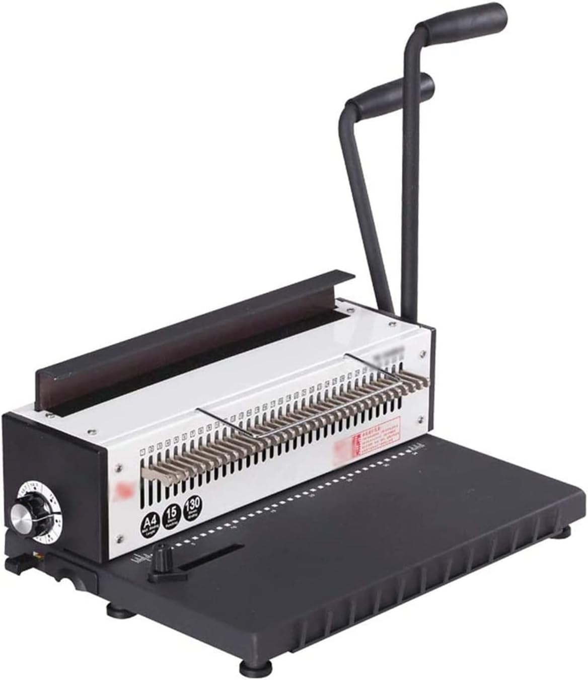 UOOD Binding Machine, 34-Holes, 130 Sheets, Double Coil Punching and Binding Machine f Letter Size, A4, A5 or Smaller Sizes for Home, Company Business Convenient and Durable