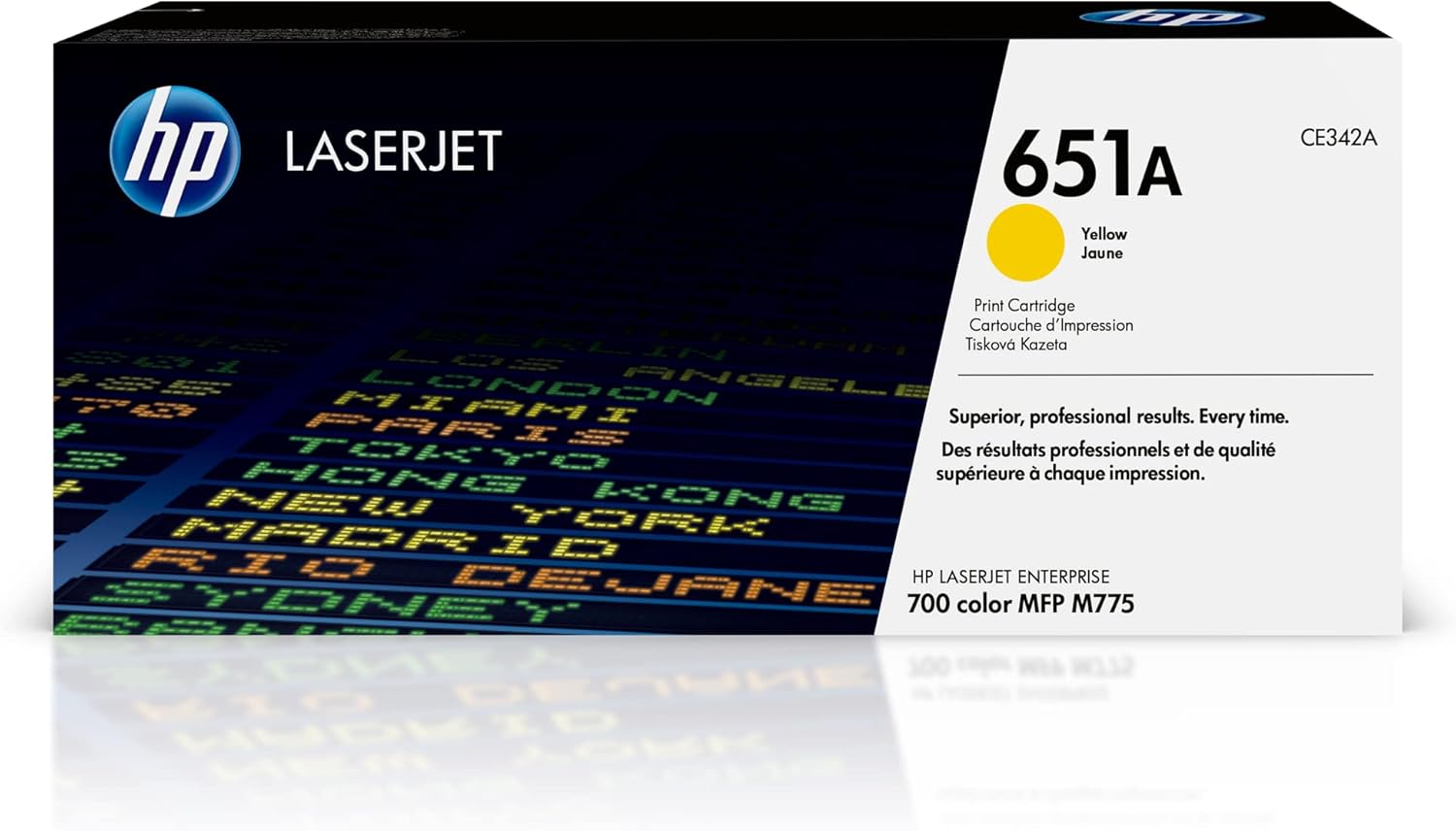 HP 651A Yellow Toner Cartridge | Works Laserjet Enterprise 700 Color MFP M775 Series | CE342A