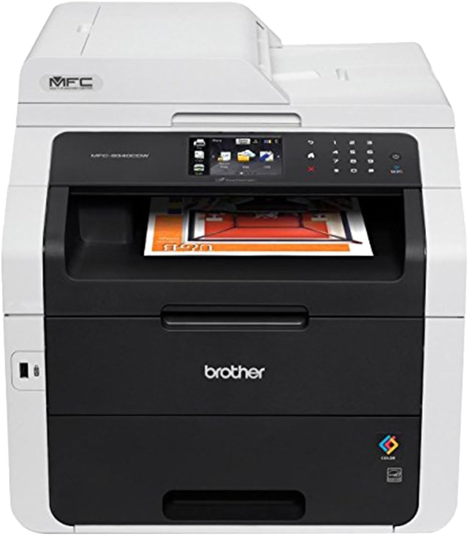 Brother MFC9340CDW Brother Wireless Color Laser LED All-in-One Printer, Copier, Scanner, Fax, Mfc-9340Cdw, Black