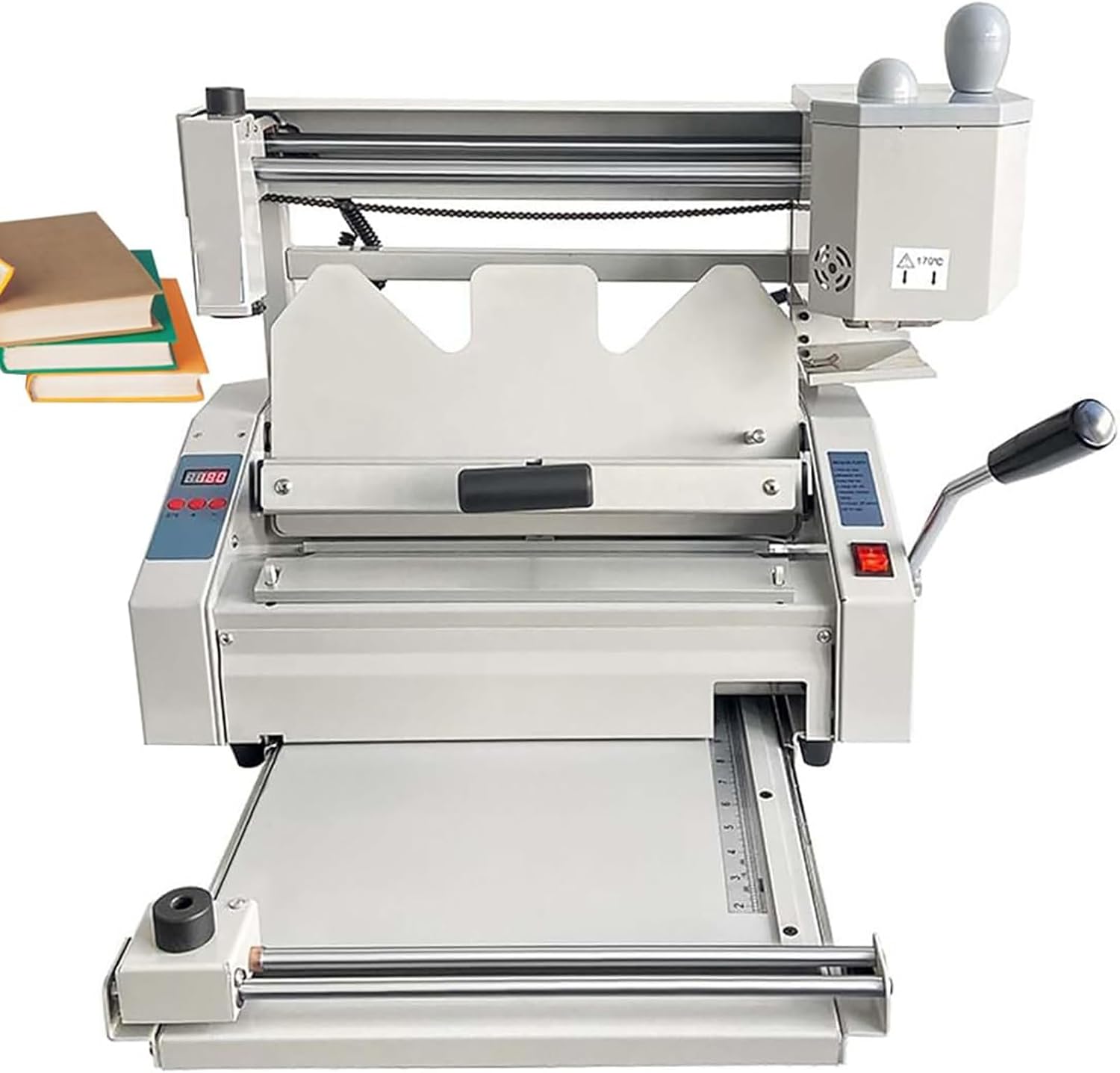 A4 Wireless Hot Melt Binding Machine - Desktop Glue Binder for Office, 180 Books/h Speed, 0.1-40mm Thickness, Ideal for Notebooks & Bookbinding Projects